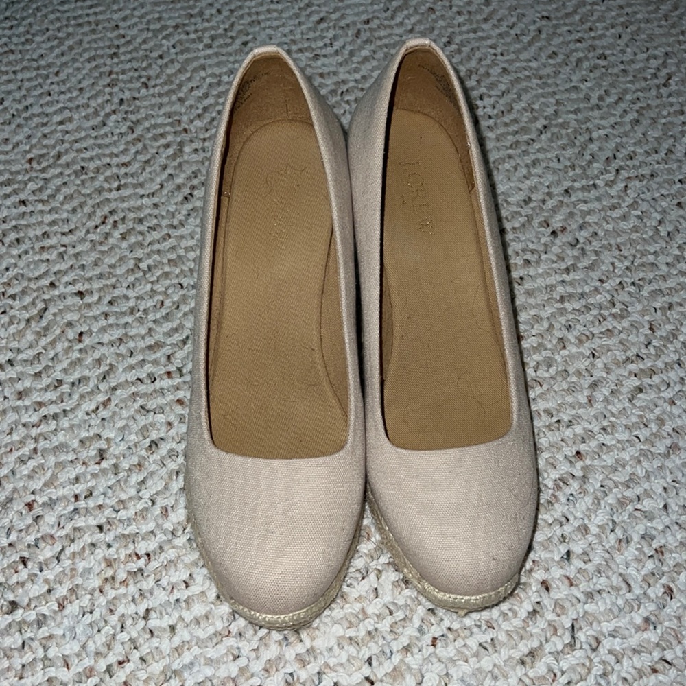 J.Crew Women’s Canvas Espadrille Wedges